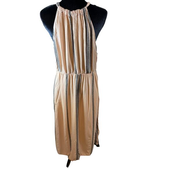 Cloth & Stone Striped Maxi Dress Women’s Size XL Sleeveless Halter Boho Resort - Picture 3 of 16